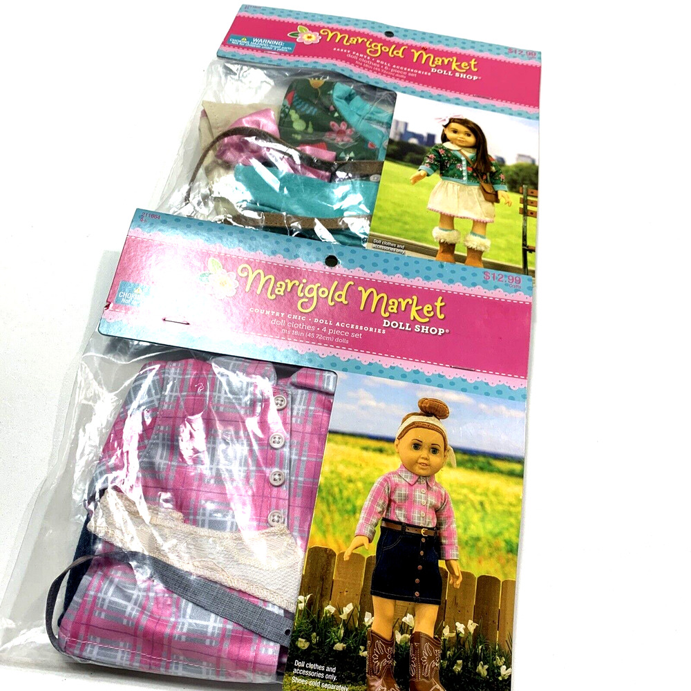 Marigold Market ~ Sassy Pants Country Chic Doll Clothes (Lot of 2)~ New/Sealed